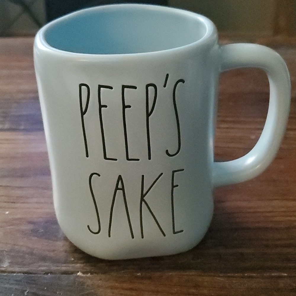 Rae Dunn Peep's Sake Blue Mug
